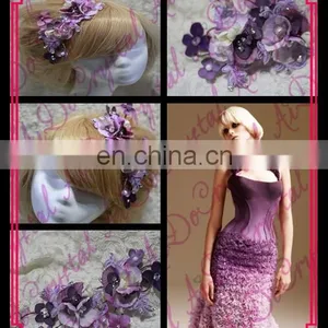 Aidocrystal Fashion Classic Purple Women Hair Clips Headwear Hairpiece Bridal Hair Accessories thumbnail-1
