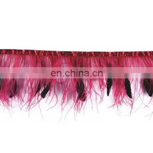 Holiday Natural Feather Trim Wild Fabric Feather Trim for Party thumbnail-3