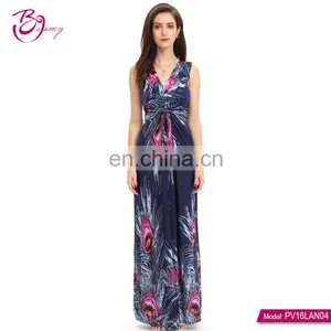 2017 New Model Fashion Sleeveless Dresses Women Summer Dress thumbnail-1