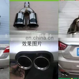 Stainless Steel Brushed Finish Dual Exhaust Tips thumbnail-2