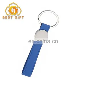 High Quality Custom Deisgn Print Logo Zinc Alloy Leather Keychains thumbnail-3
