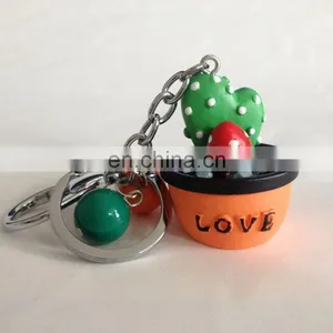 Cute Promotion Product Emulate Cactus Plants Acrylic Keychain thumbnail-1