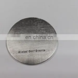 Golf Souvenir Iron Coin in Die Cast Process, Antique Silver Plating and Soft Enamel Technique thumbnail-2