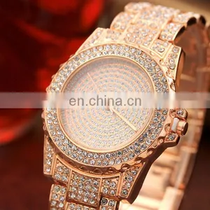 New Arrival Hot Sale Women Watch Crystal Gold Watch Luxury Watch thumbnail-1