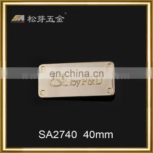 Metal Logo Metal Logo for Handbag & Leather Bag,case Metal Plate Logo for Bags thumbnail-1