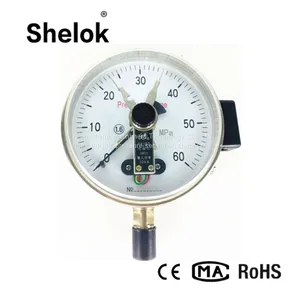 Magnetic Snap-action Yxc-100 Industrial Bottom Mounting Types Electric Contact Pressure Gauge thumbnail-1