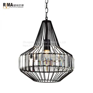 RM5129 Iron Pendant Light Interior Decorative Cage Industrial Vintage Pendant Lamps thumbnail-1
