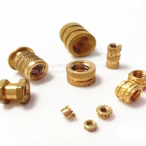 Insertion Knurled Round Nuts Thru Threaded Inserts Brass Insert Nut thumbnail-1