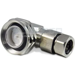 DIN Male Right Angle Connector for 1/2’’ Super Flexible RF Cable RF Coaxial Connector thumbnail-1