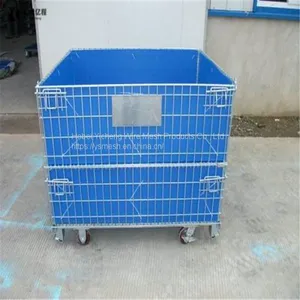 Heavy Duty Collapsible Steel Wire Mesh Pallet Container With Best Price thumbnail-4