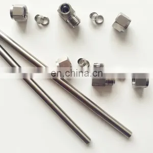 3 6 8 10 12 14 16mm Elbow Middle Double Ferrule Fitting thumbnail-2