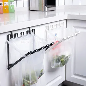 Garbage Bag Holder Rack Iron Portable Multi Function Home Kitchen Accessories thumbnail-2