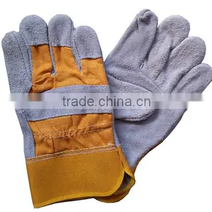 Yellow Cow Split Leather Glove, Full Palm thumbnail-1