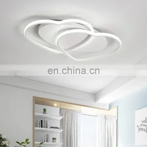 New Design Love Wedding Room Ceiling Lamp Aluminum Creative Chandelier Bedroom Lamp thumbnail-4