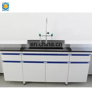 SGS Approved Lab Furniture Adjustable Work Bench Lab Table With Sink thumbnail-5