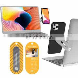 2021 Portable Computer Accessories Stand Aluminum Bracket Magnetic Suction Hot Sale Laptop Mobile Phone Holder thumbnail-1