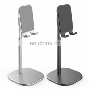 Portable Silicone Aluminum Universal Tablet Phone Holder Desk Stand For Cell Phone Table Holder thumbnail-1