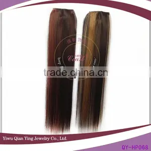 Cheap Long Wholesale Natural Straight Fake Synthetic Hair Extensions Wigs thumbnail-1