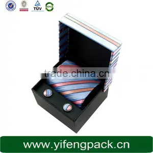 Plain Black Paper Gift Box With Stamped Logo, Paper Gift Box for Bow Tie Packaging thumbnail-5