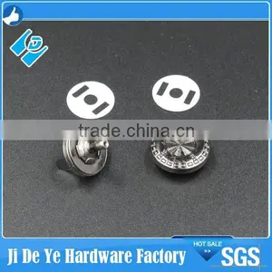 100% Like th Photo Shown Thin Brass Nickel Magnetic Button thumbnail-3