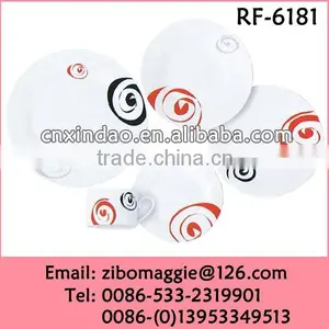 Round Shae Hot Sale Promotional Antique Porcelain Dinner Set for 5 People thumbnail-1