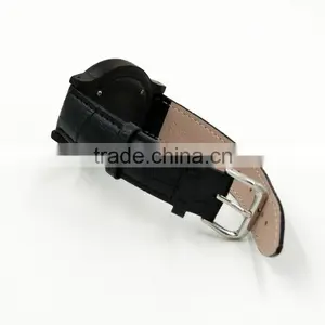 Wholesale Fashion Wood Watch Men Custom Logo Wrist Watch With Genuine Leather Band thumbnail-6