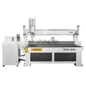 Wood Door Engraving CNC Router Machine Furniture Industry With Press Roller 2040 thumbnail-5