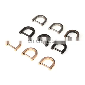 Bag Accessories Horseshoe Metal Removable Buckle Alloy Detachable Screws Opened D Ring thumbnail-2