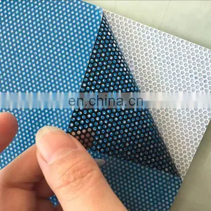 Matte Surface Micro Perforated Vinyl Window Film Covering One Way Vision for Advertising thumbnail-3