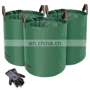 Reusable Collapsible Extremely Durable Heavy Duty Trash Pool Yard Lawn Bags for Leaves thumbnail-1