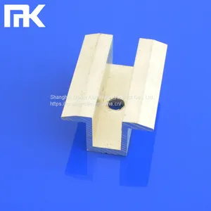 MK Factory Sale High Quality Aluminum Metal Solar Clamp Roof Solar PV Panel Mounting Brackets Middle Clamp Factory Direct Sell thumbnail-1