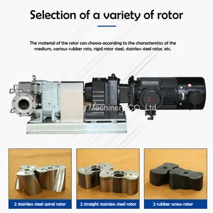 Qinping Series QP120M Stainless Steel Lobe Pump With Floating Seal and Explosion-proof Motor thumbnail-4