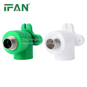 IFAN PPR Pipe Manufacture Plastic Green PPR Pipe Male Thread Elbow Fittings thumbnail-1