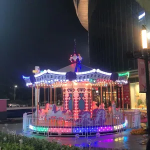 Amusement Park Christmas Horse Machine Electric Rides Madagascar Carousel For Kids thumbnail-5