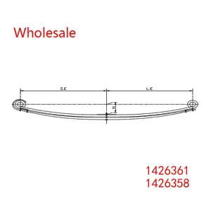 1426361, 1426358 Heavy Duty Vehicle Front Axle Parabolic Spring Arm Wholesale For DAF thumbnail-2