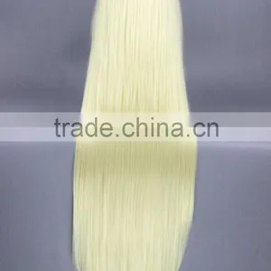 High Quality 100cm Long Straight Loveless Wig Agatsuma Soubi Beige Cosplay Hair Wig Synthetic Anime Wig thumbnail-5