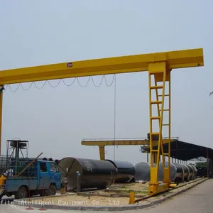 10 Tons Single Girder Overhead Gantry Crane Used in Construction Sites thumbnail-1
