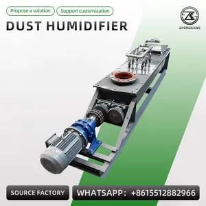 Industrial Double Shaft Dust Humidifier Mixer Fly Ash Humidifying Machine thumbnail-4
