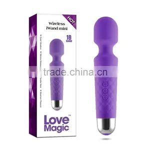 Good Silicone Material Waterproof Rechargeable Sex Toys for Women Wand Massager Vibrators thumbnail-5