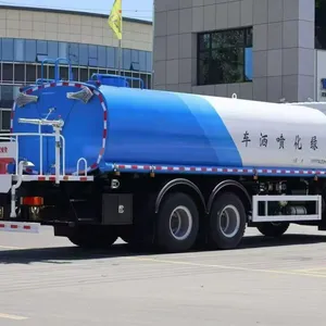 Green Sprinkler Truck Road Water Sprinkler Construction Dust Control Truck thumbnail-4