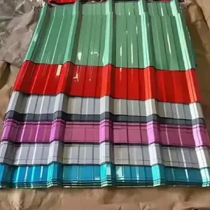 Anti-Corrosion Corrugated Roof Sheet PPGI Color Coated Corrugated Steel Sheet For Industrial Workshop thumbnail-5