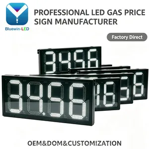 Large Single Digit 6 Inch 7 Segment Display Led Red for Outdoor Gas Station Price Sign With SDK & OEM Support thumbnail-1