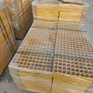 Kitchenware Plant FRP Grating Oil Corrosion Resistant Anti Slip Metal Workshop Floor Panel thumbnail-3