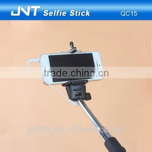 Silicon Selfie Stick Monopod With Silicon Handle,selfie Stick With Cable QC15 thumbnail-2