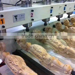 4 Axis Multi Head Cnc Router Engraver Machine thumbnail-4