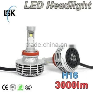 Newest G6 H16 Bulbs XHP50 Chips Fanless Top Quality 25w 3000lm China Factory Car Bulbs H16 thumbnail-1