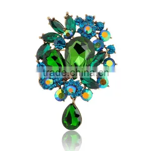 Fashion New Trend Colorfu Stone Brooch thumbnail-3