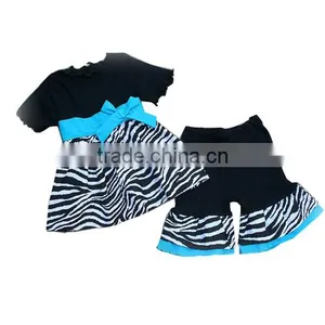 Zebra Striped Girls Dress Sets,children Ruffle Pants Set,tops Baby Loose Pant Outfit,toddler Daily Clothing Set thumbnail-1