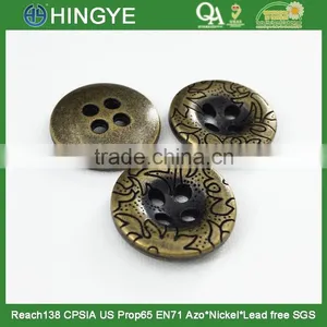 2015 Hot Selling 4 Holes Custom Metal Sew Button for Clothing M1556 thumbnail-4