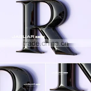 Metal Effect 3d Round Chrome Acrylic Alphabet Letters and Numbers thumbnail-4